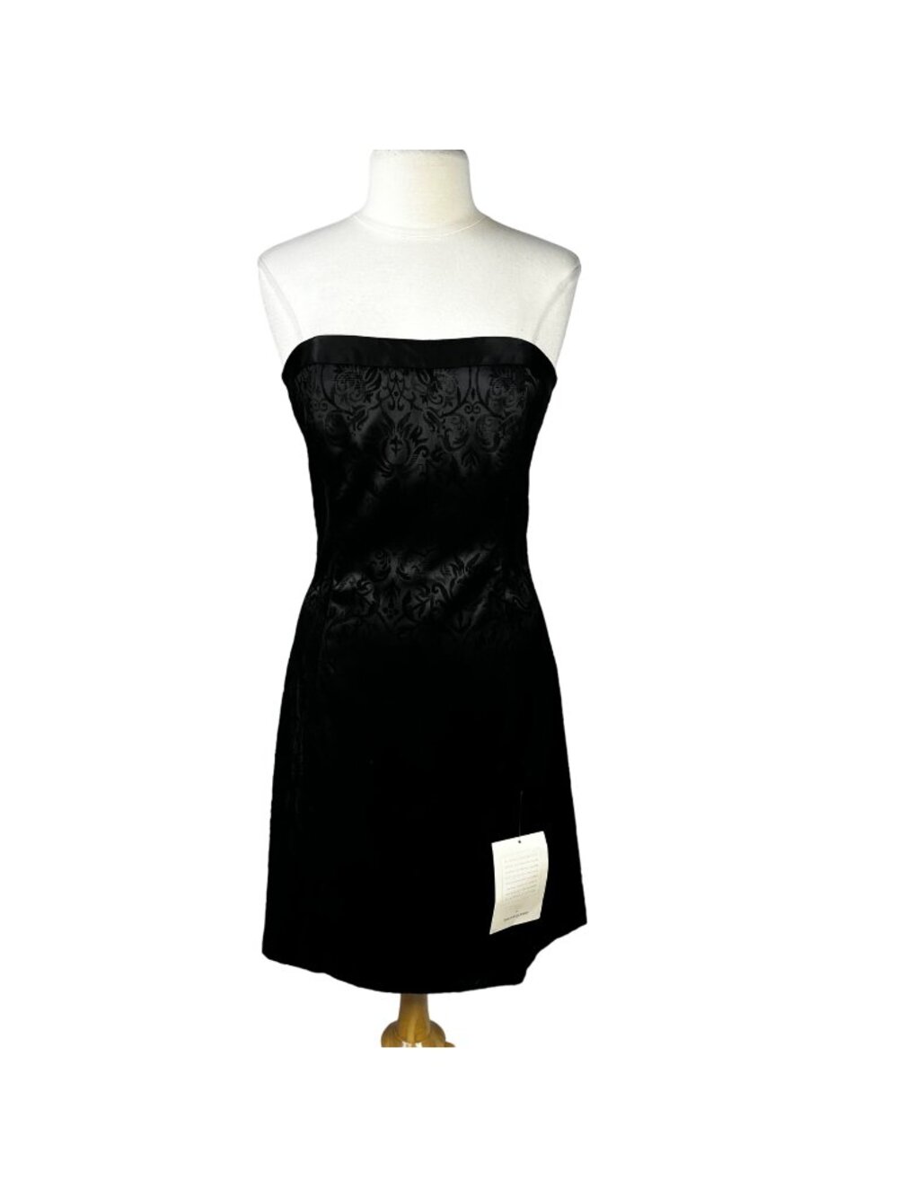 Robin Jordan Strapless Cocktail Dress Size 8 Black New Bloomingdales